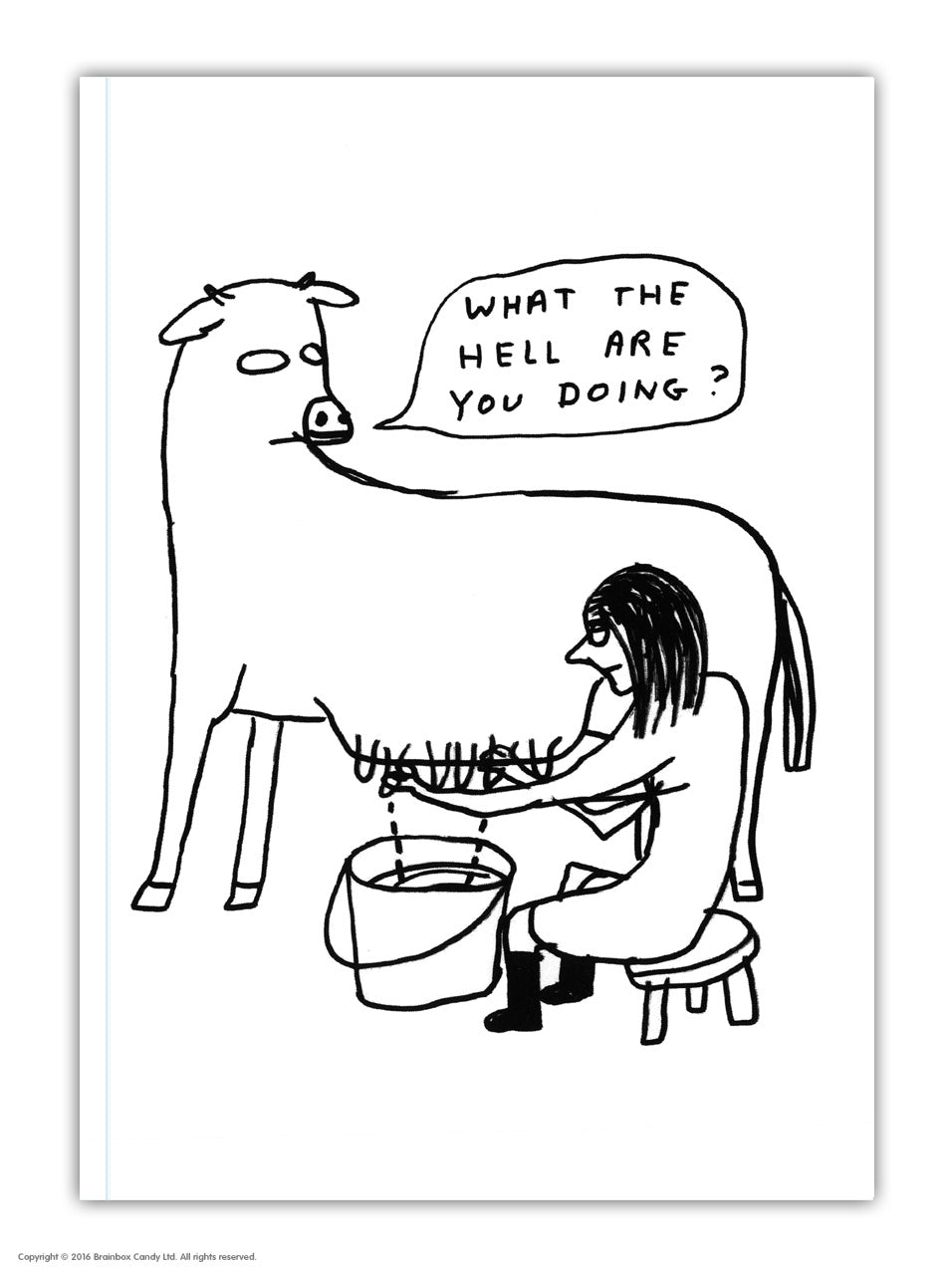 What The Hell Are You Doing A6 Notebook by David Shrigley
