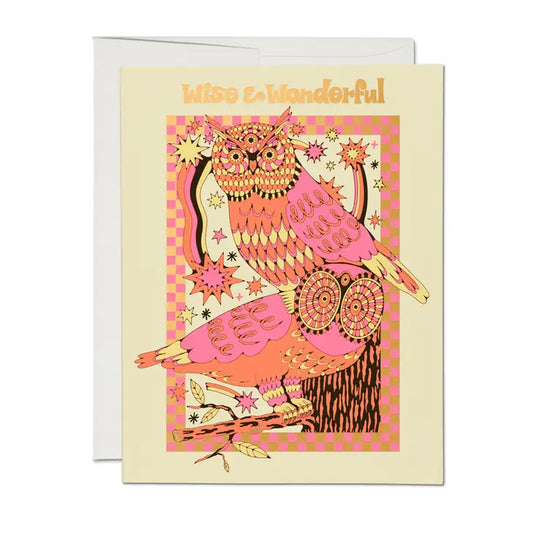 Wise and Wonderful friendship greeting card by Red Cap Cards