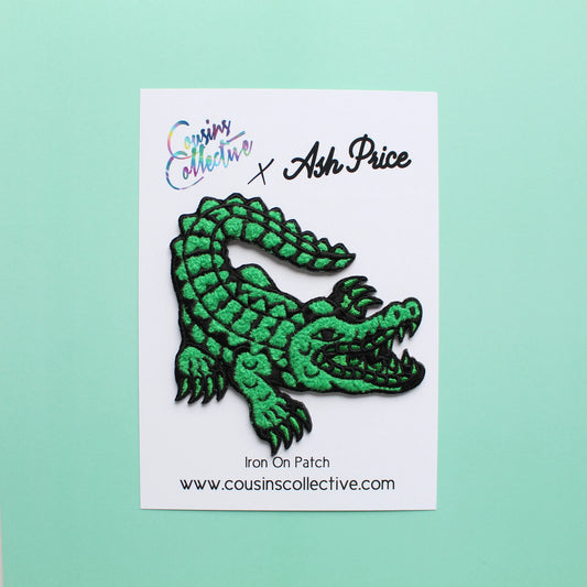 Crocodile Chenille Patch by Cousins Collective x Ash Price