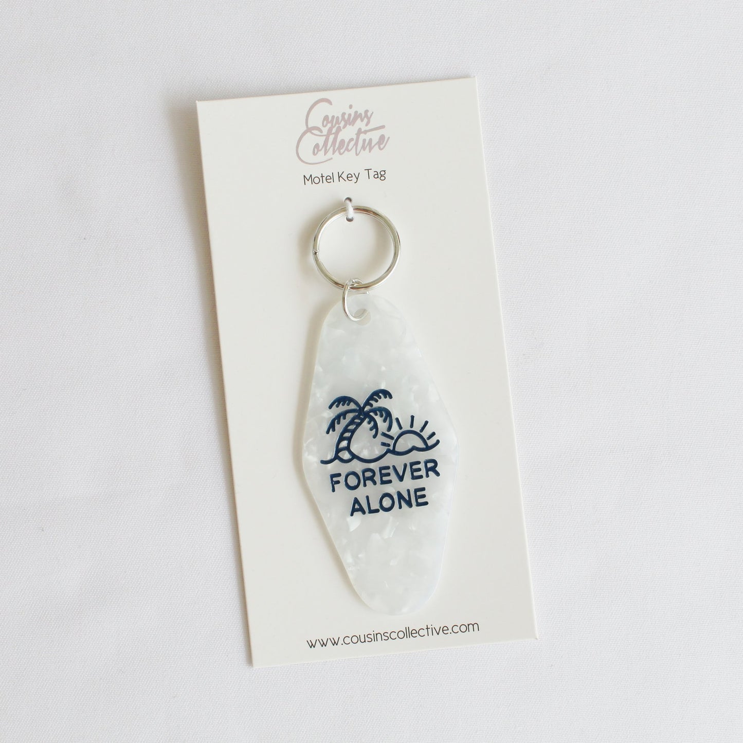 Forever Alone Motel Keytag by Cousins Collective