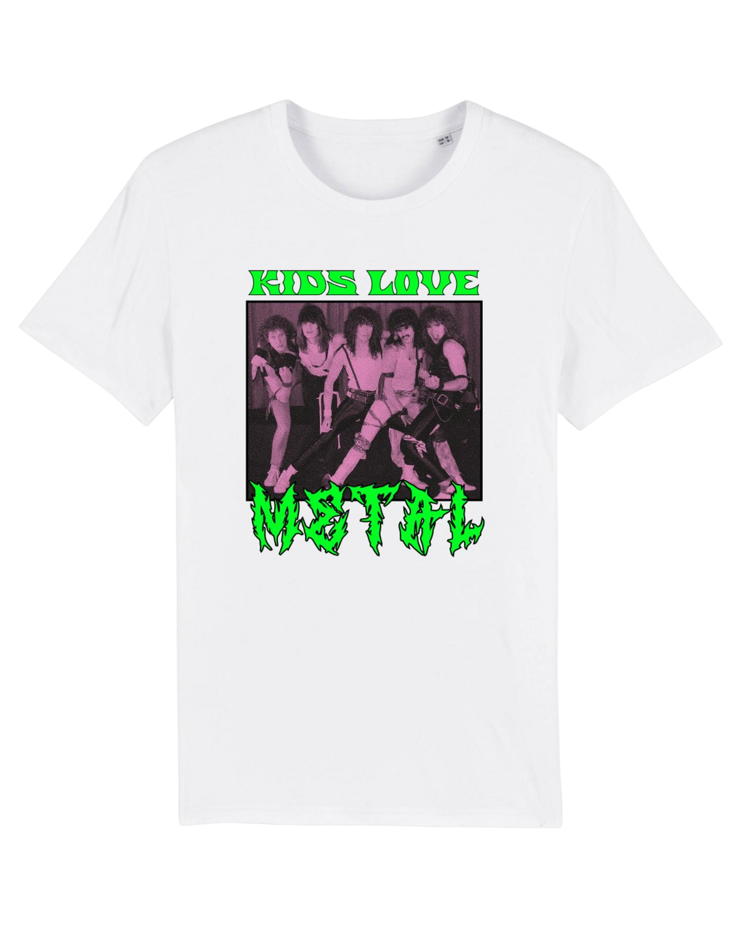 Kids love Metal White Tee by Family Store