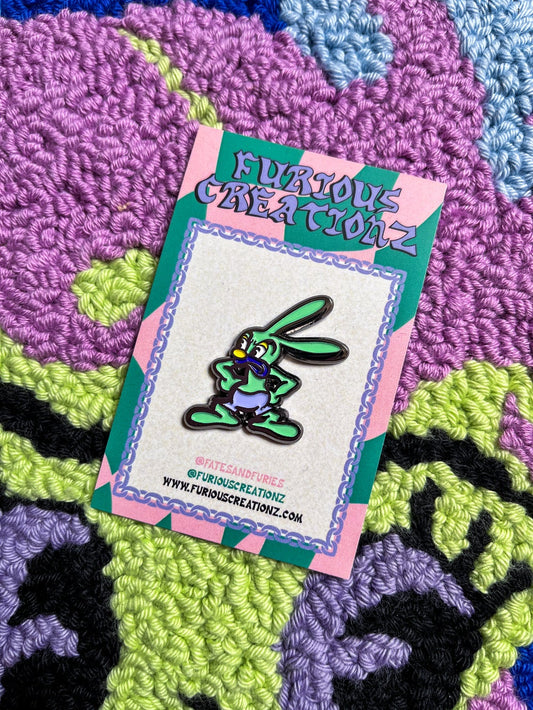 Oswald The Rabbit Enamel Pin by Furious Creationz